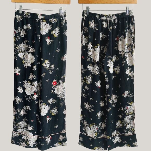 N°21 Silk Floral Crop Pants – Italian 38 –‎ Luxury Lounge Trousers – $450 MSRP - Picture 11 of 11